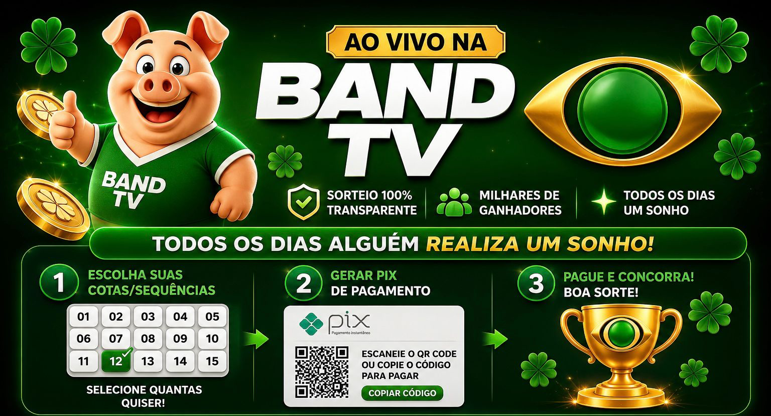 Band TV — Sorteio Ao Vivo